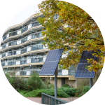 Flat met zonnepanelen